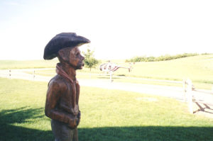 Gus and helicopters at Circle H Ranch